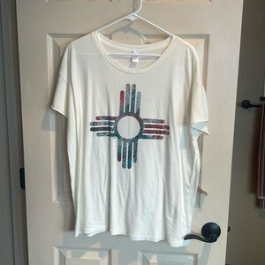 XL NWT distressed tee from Savannah Sevens  - cute with jeans!